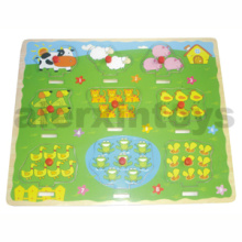 Wooden Puzzle Numbers with Farm Animals (80897)